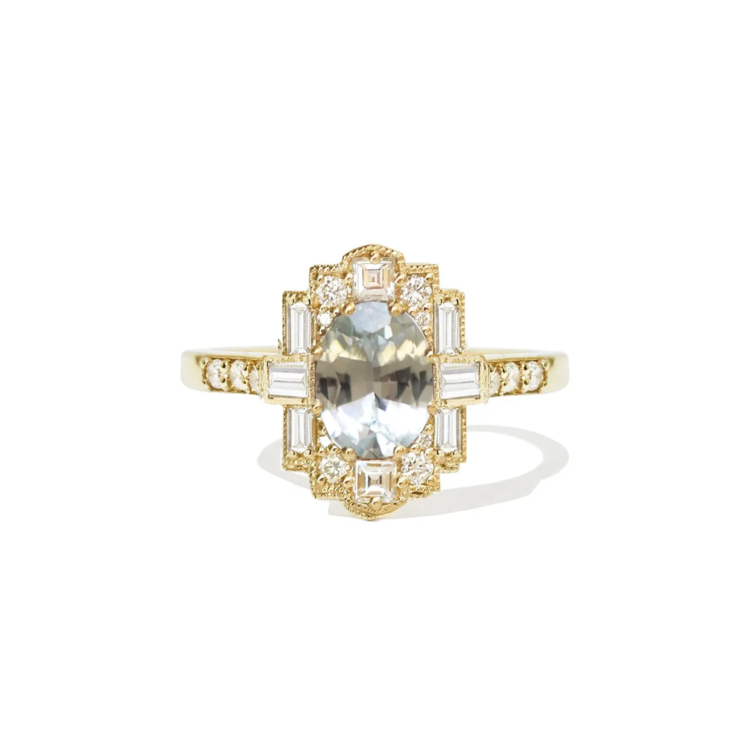1.15 ctw Oval Light Sage Green Sapphire