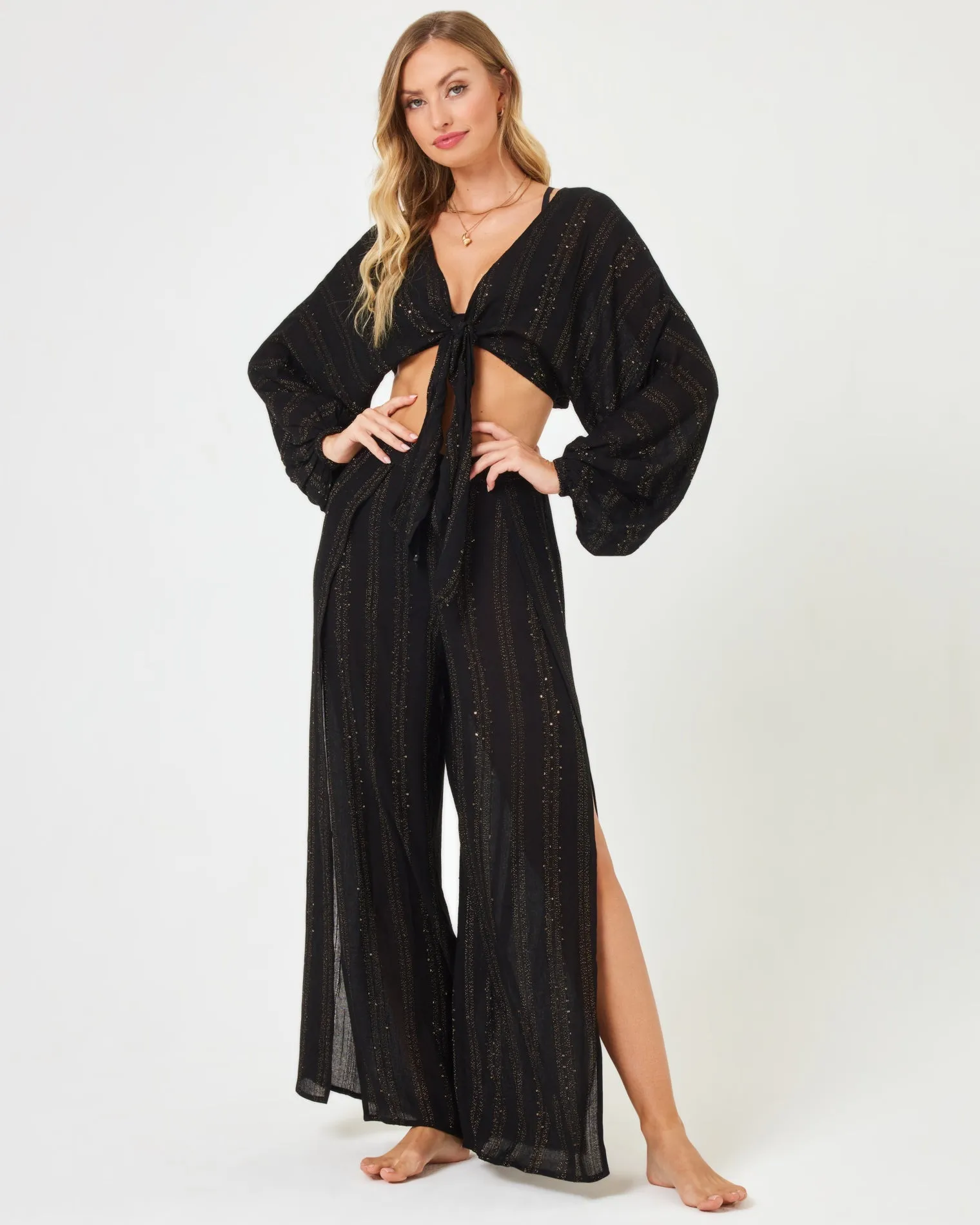 Shimmer Reese Top - Black